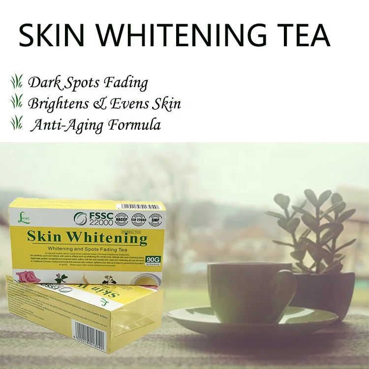 Private Label Health and Beauty Products Skin Whitening Spots Fading Tea organic whitening skin lightening detox glow tea
