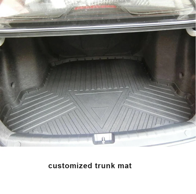 Automotive  Trunk Mats For Skoda YETI Interior Accessories TPO Plastic Material