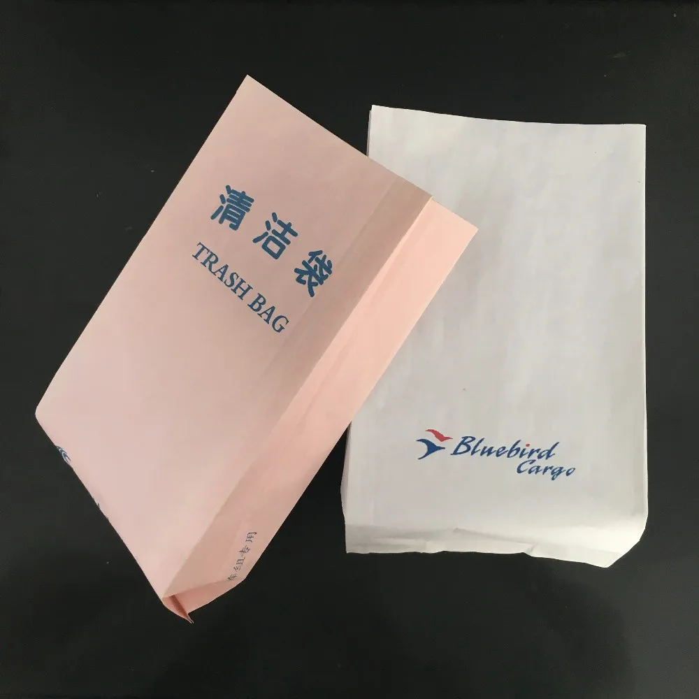 Custom cheap price disposable vomit bag with sharp/square bottomed