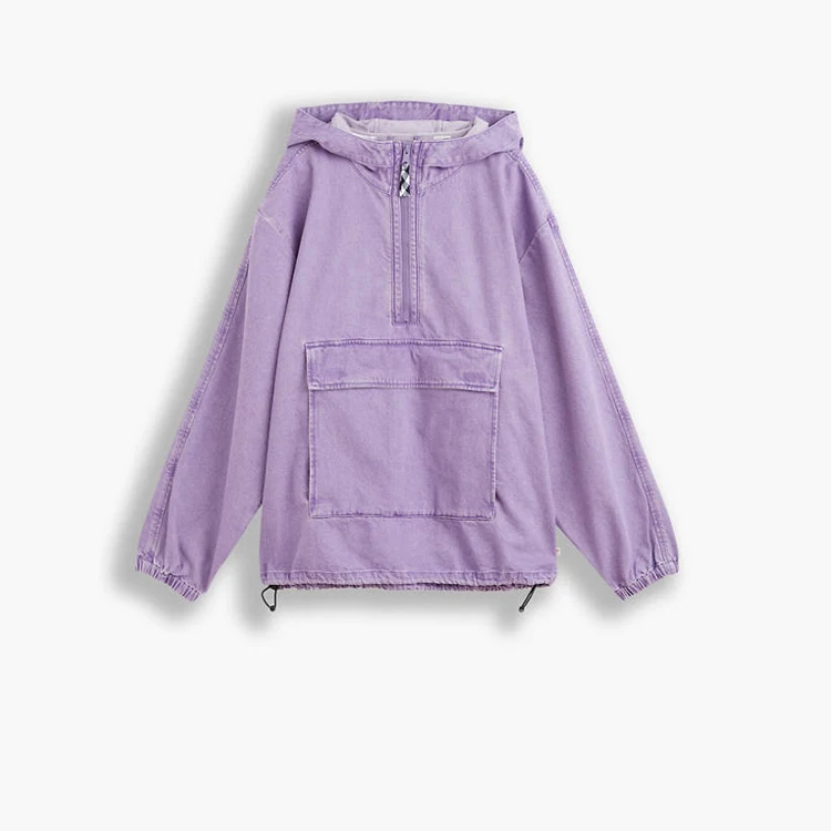 Custom Logo Long Sleeve Shacket Coat Parka Sport Oversized Denim Mens Pullover Men Jean Jackets