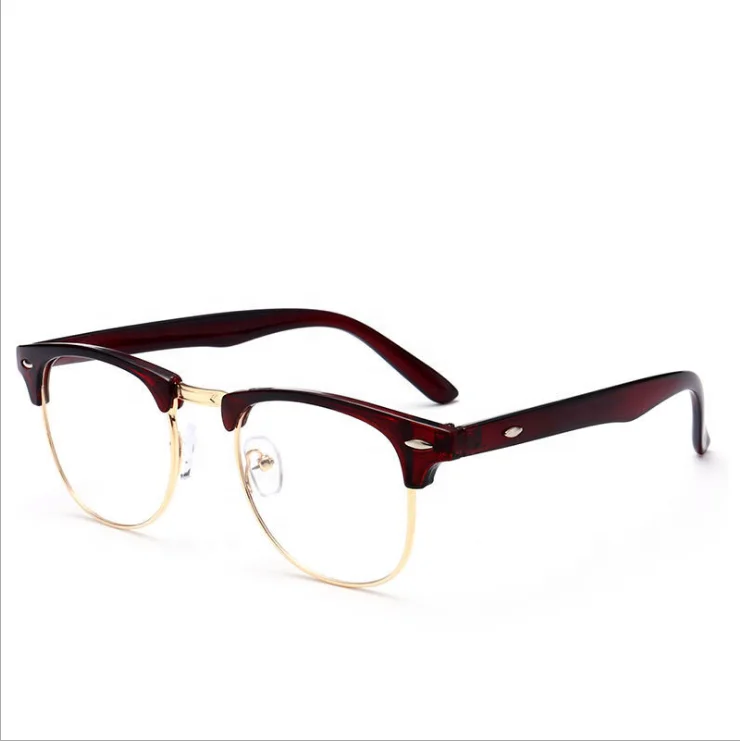 DOISYER 2019 Wholesale Metal Half Frame Vintage Computer Anti Blue Light Blocking Glasses Optical Frame