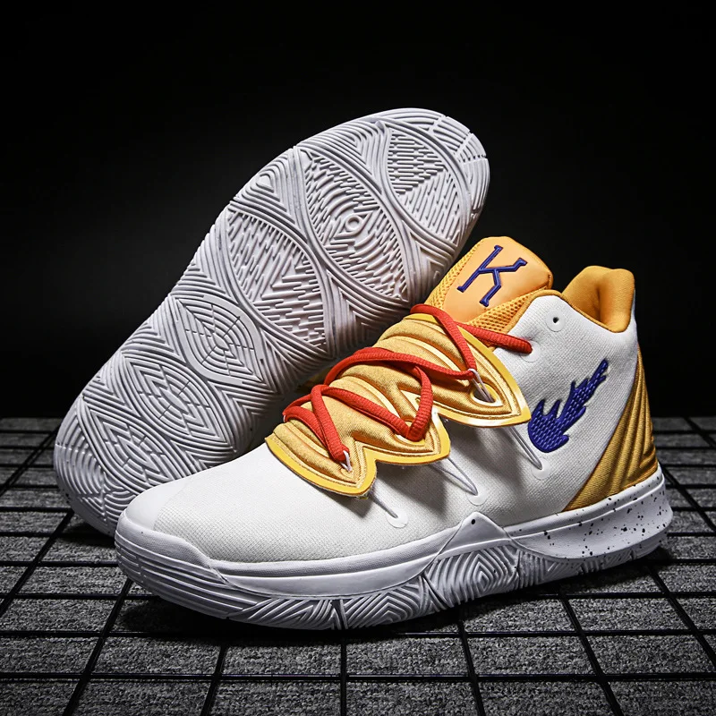 Knit Fabric Upper Breathable Basketball Mens Shoes Classic Men Basketball Shoes