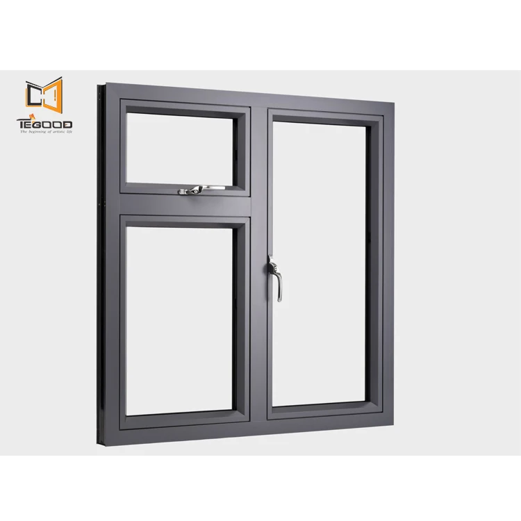 Shanghai Factory Manufacture  Aluminum Casement Style Windows