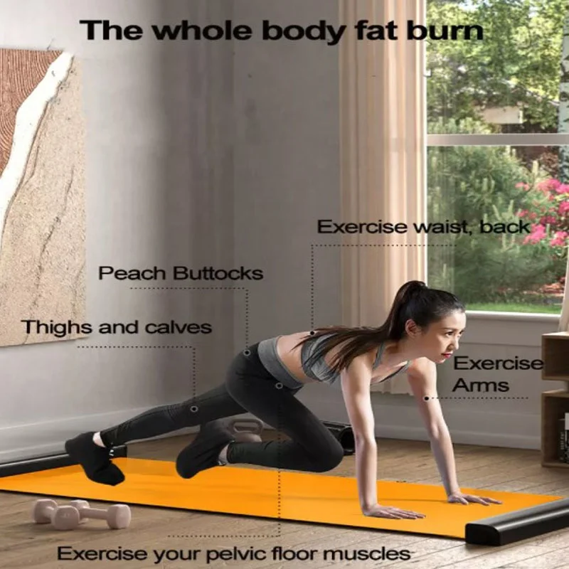 Amazon hot sale New Arrivals dropshipping  multi-function customization PVC Sliding Board Workout ski Board Fitness slide mat