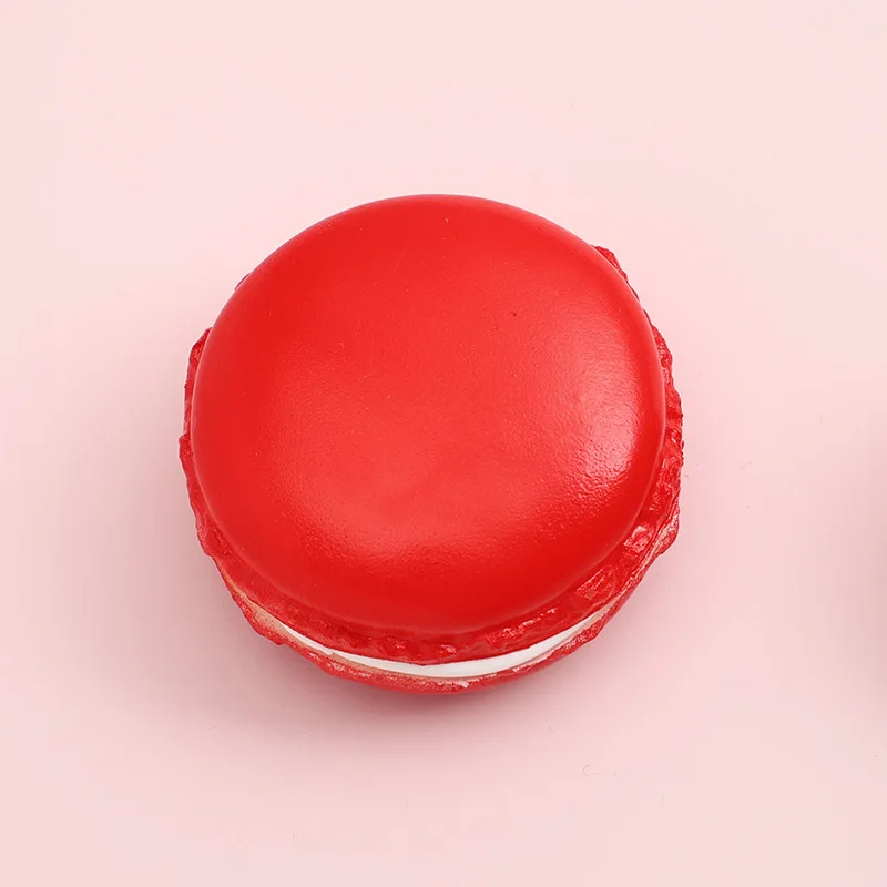 Fake Soft Dessert Kawaii Macaron Squishy Cute Pretend Kitchen Model Artificial Decompression Squeeze Toy Gifts Cake Bread