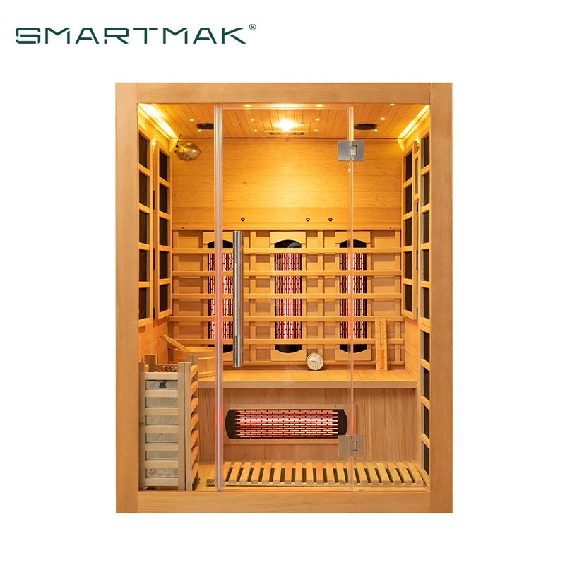 Luxury 3 Person Outdoor Infrared Sauna Room Hot Sale Dry Sauna