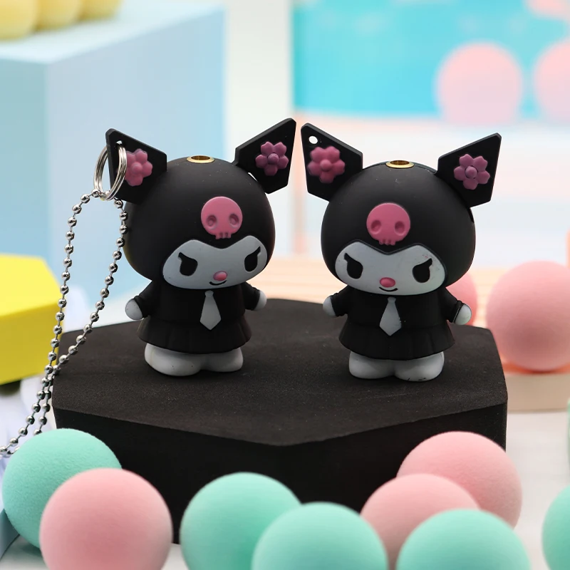 Зажигалка Kuromi 3D с мультяшной куклой газовая зажигалка открытым пламенем заправка сигарет новые зажигалки