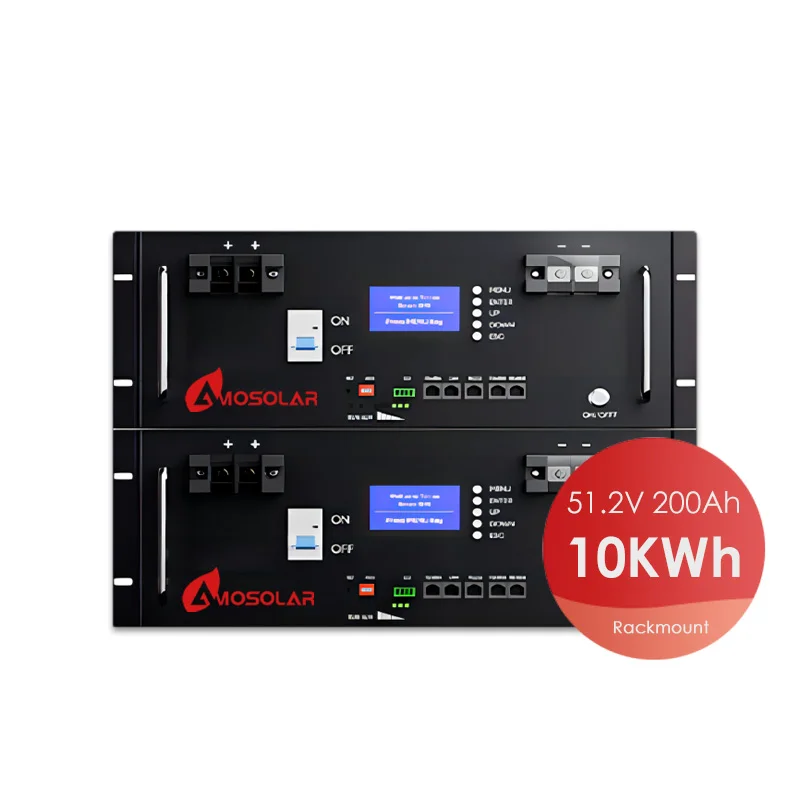 Amosolar EU Standard Lithium Ion Battery 5Kwh 10Kwh 48V 100Ah 200Ah 51.2V With IP65 Function
