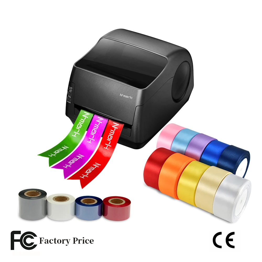 N-mark best laser printer for foil printing of ribbon printing supplier for satin ribbon wholesale