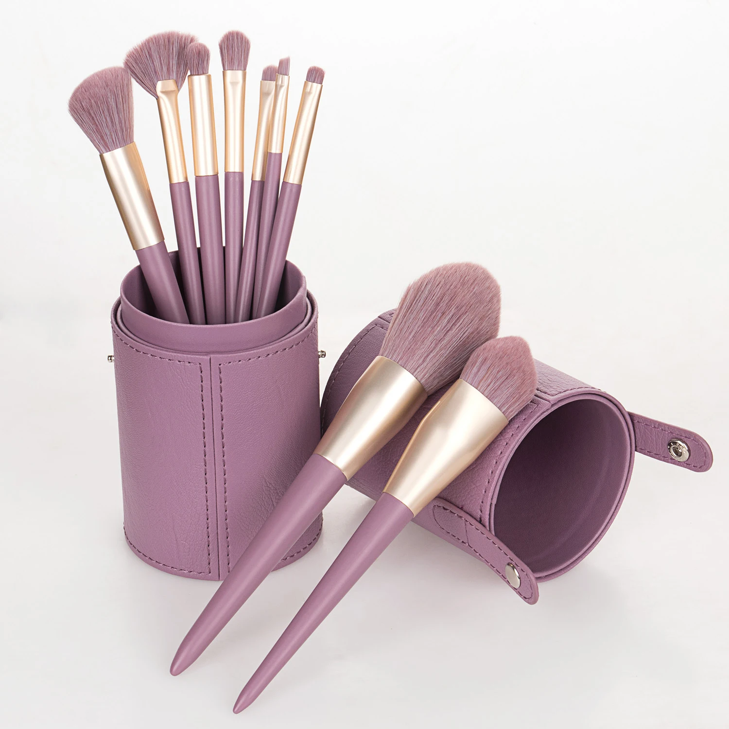 High Quality Eye Brushes Set Fenty Kabuki Makeup 2021 Rose Gold Private Label