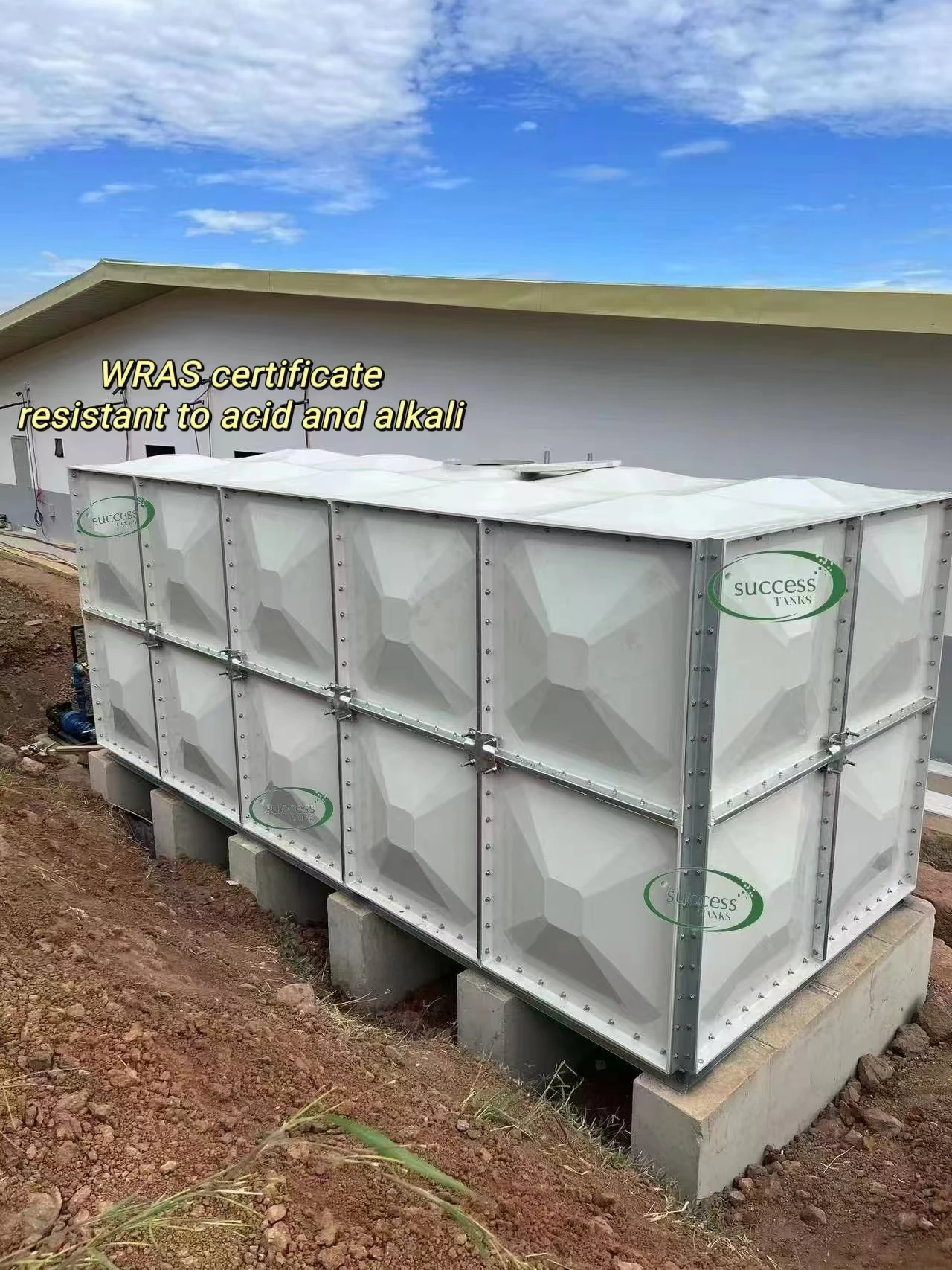 High quality Composite Composite Fiberglass SMC Water tank Fiberglass 20,000 liter reservoir rainwater storage tank