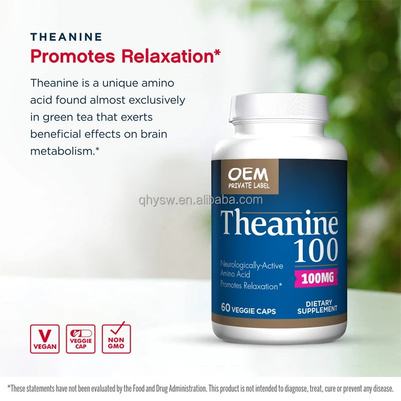 OEM ODM Improve Sleep Capsules Relaxation Supplement L-theanine Melatonin Supplement L-theanine sleep Capsules For Sleep Well