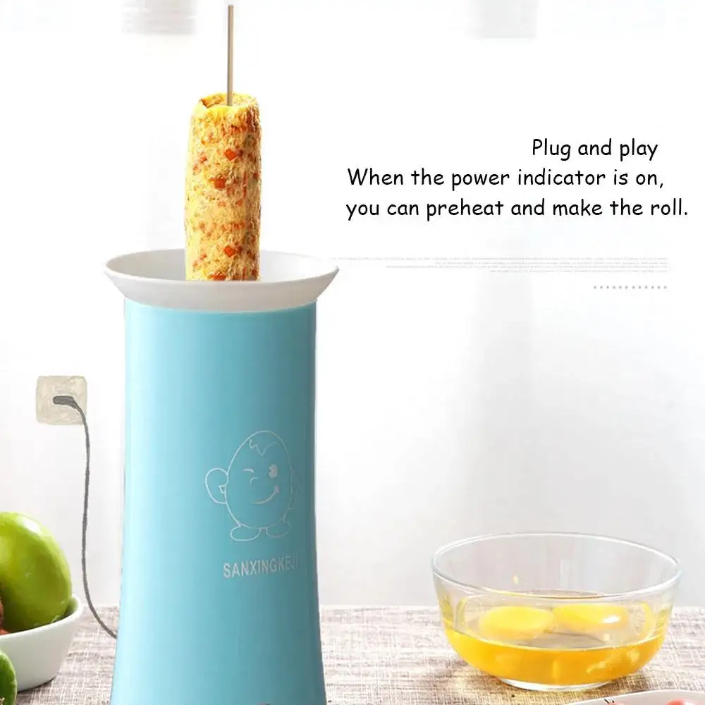 220V Electric Household DIY Electric Automatic Rising Egg Roll Maker Cooking Tool Egg Cup Omelette Master Sausage Machine
