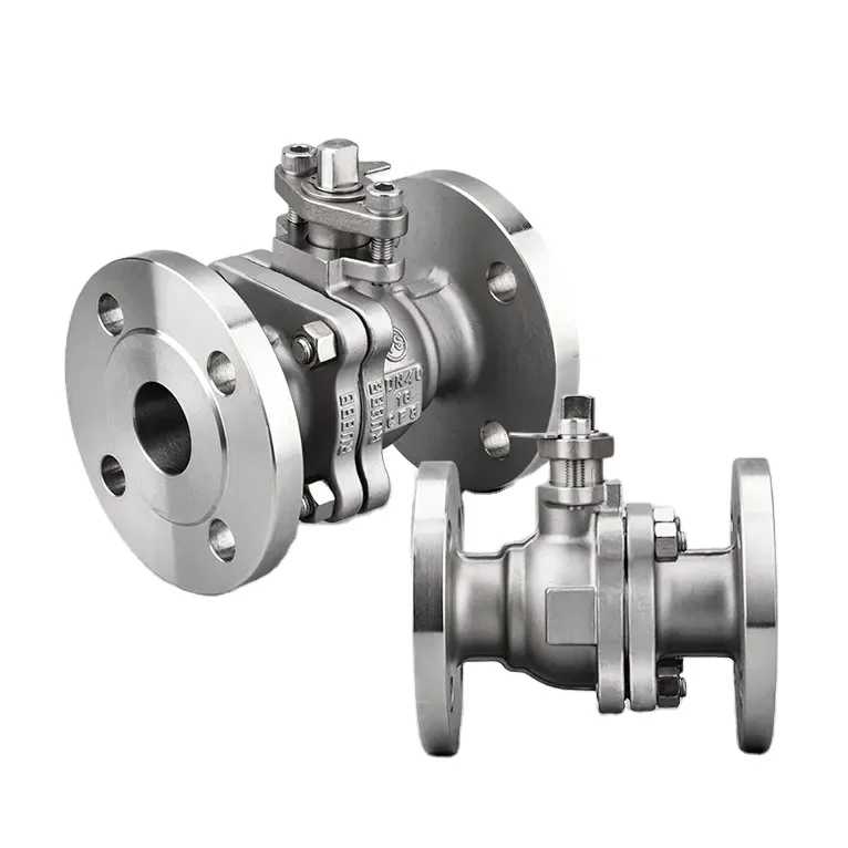 Cast Steel Manual Handle Flange 2PC 3PC Stainless Steel Casting Floating WCB Ball Valve