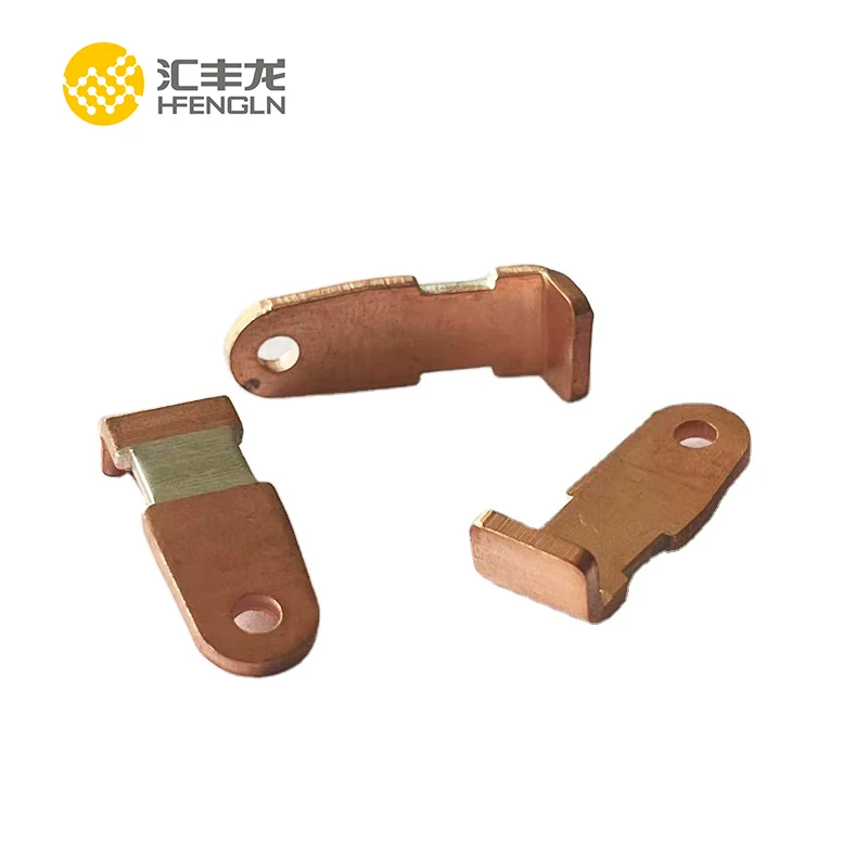 Electrical metal  copper contactor Alloy Brass Stamping Parts