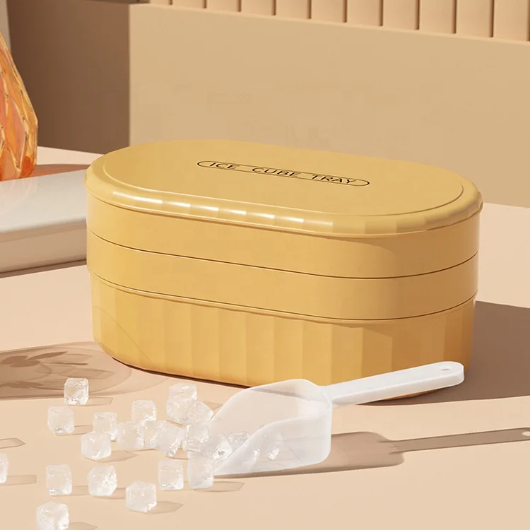 Online Top Seller New Kitchen DIY Fruit Ice Cube Tray Large Capacity Refrigerator Ice Containers Ice Cube Mold