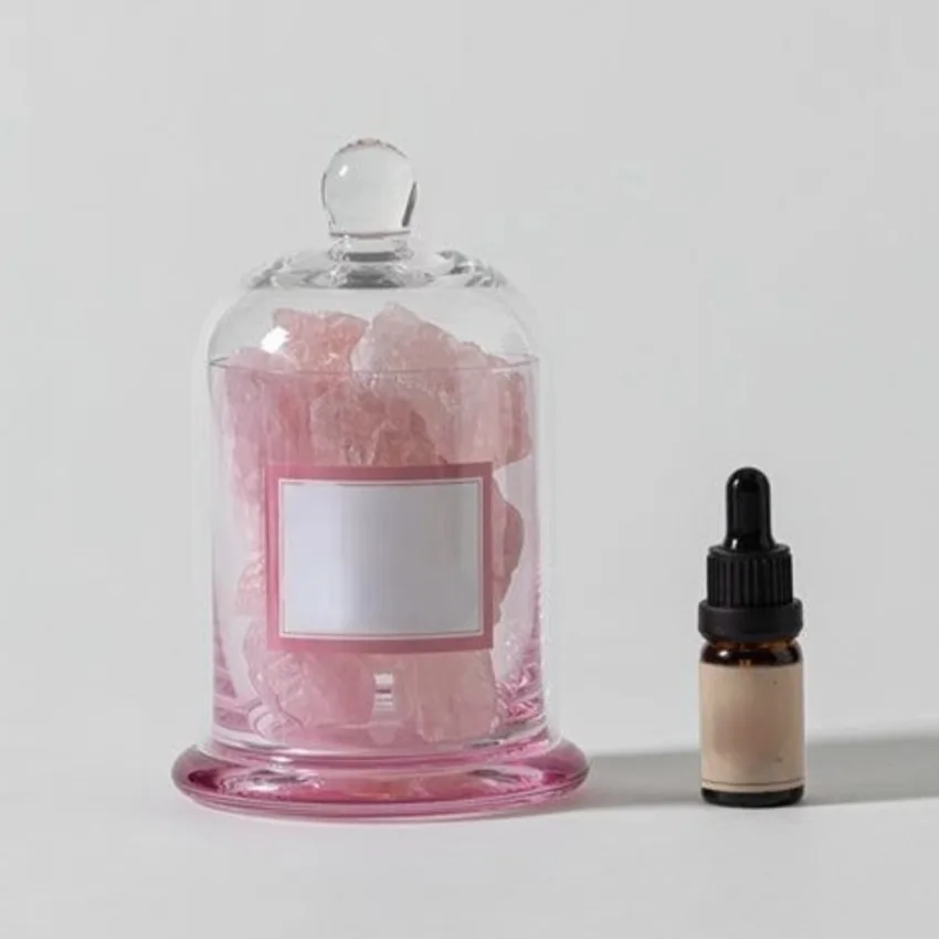 OEM Beauty Diffuser Aromatherapy Essential Oil Natural Tea Tree Rose Natural Rosemary Aroma Essential oil with Crystal Stone Set