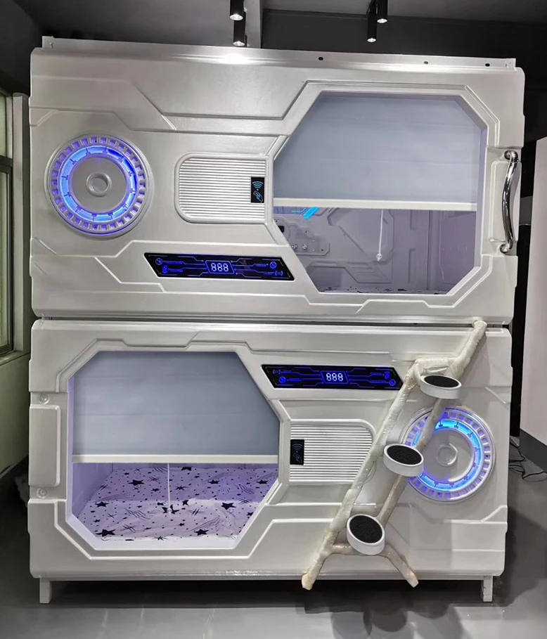 Sleeping Pod Bed Capsule Box Hotel Manufacturer Customised Style Packing Room Modern Furniture Bedroom Color Design Origin