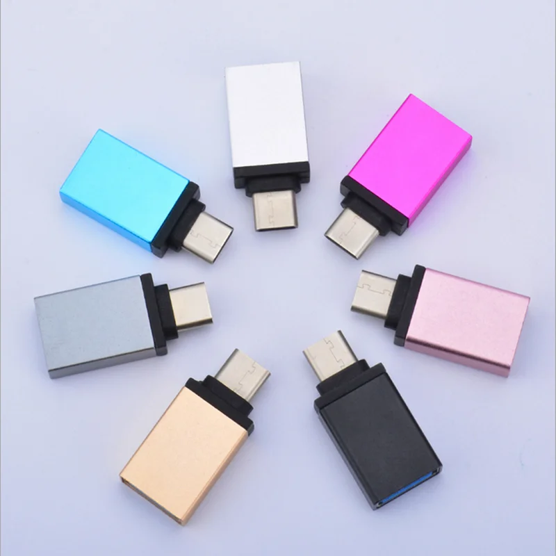 MINI Type C Converter USB 3.1 Male To USB 3.0 Female OTG Adapter Connector Metal Shell for cellphone notebook
