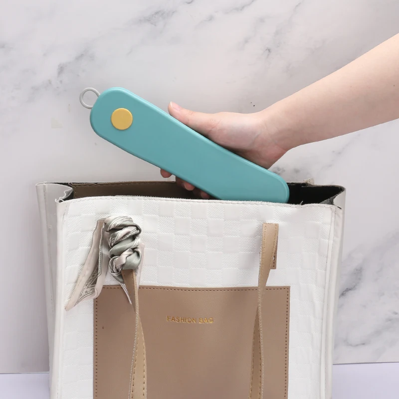 New Design Rotating Cutlery Set Stainless Steel Spoon Fork Knife Chopsticks With Eco Wheat Straw Case Portable Tableware