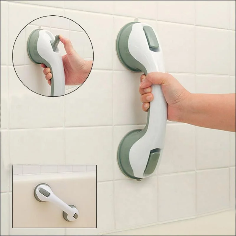 
Handrail Safety Strong Wall Mount Super Grip Vacuum Suction Grab Rail Bathroom Grab Bar Shower Handle Assist Balance Handrail 