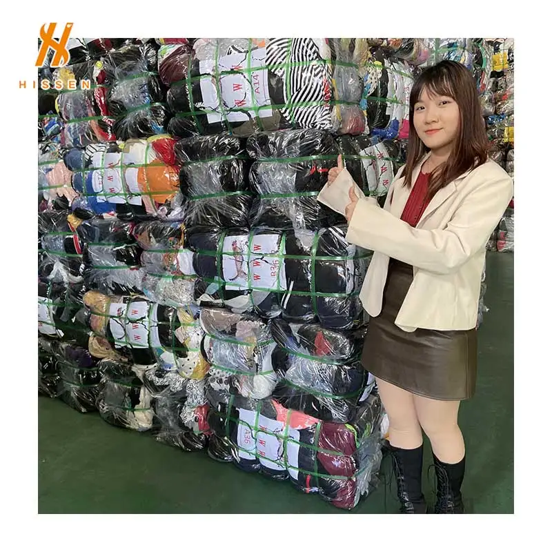 HISSEN Top Quality Women Toddler Bundle Thrifted Bales Thrift Shirt Used Clothes Second Hand Clothining For Women