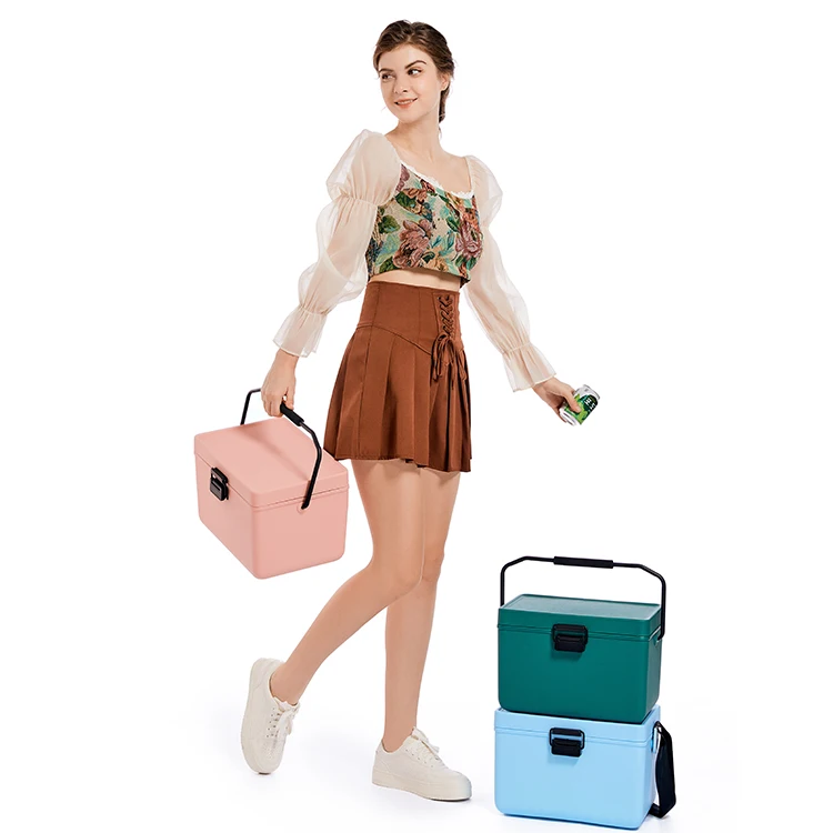 OEM Logo 12L 10QT outdoor fishing camping picnic mini insulated ice cooler box portable food cooler box