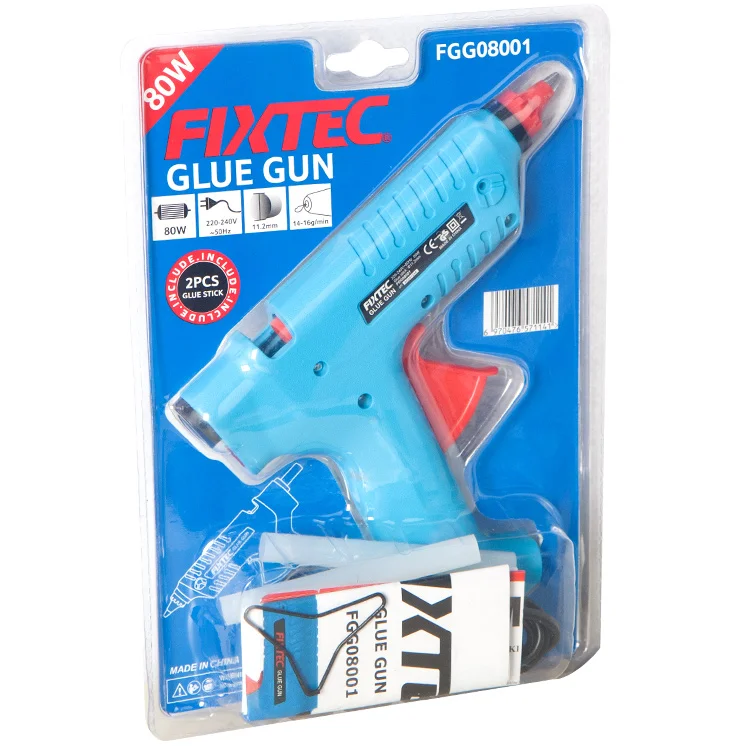  FIXTEC120-240V 80W Горячий клеевой пистолет с 2 шт 11 мм