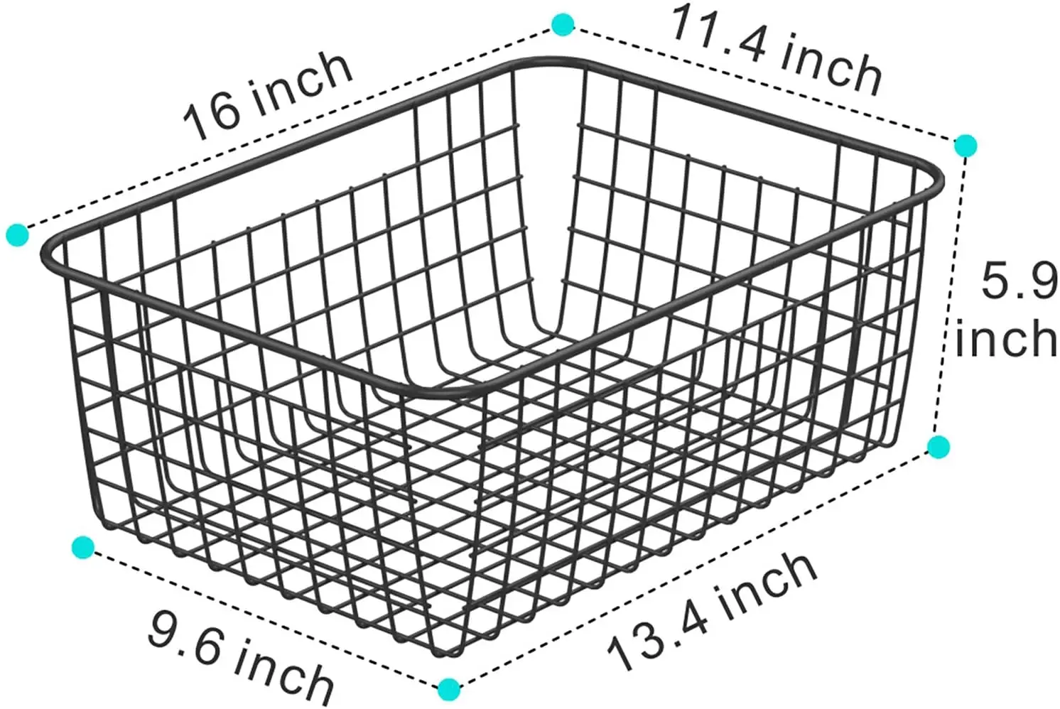 Factory Customized Wire storage basket Metal Wire Basket Storage Mesh Wire Baskets for Storage