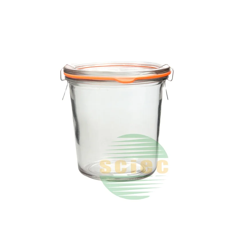 Best selling 280ml weck jar with clip/glass weck jars wholesale