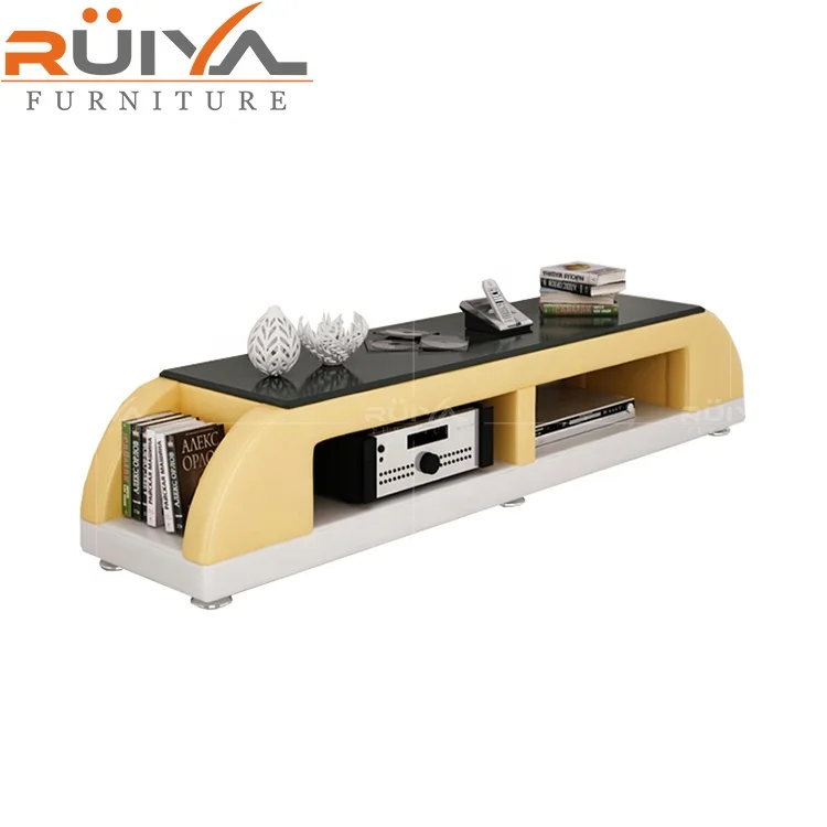 Factory price hot selling in American market glass top PVC material wall mounted tv cabinet