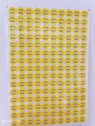 Overtemperature warning sticker,120 degree Single grid thermal test paper, 120 Sealed temperature paper