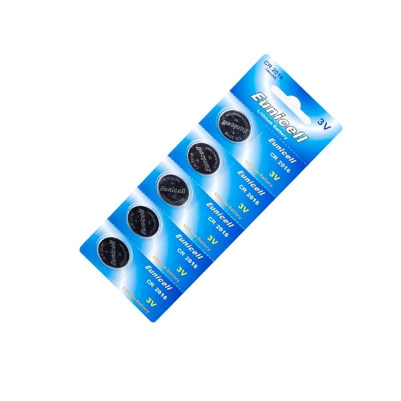 CR2016 CR2025 3V Lithium Button Cell solder tabs battery for car key Eunicell