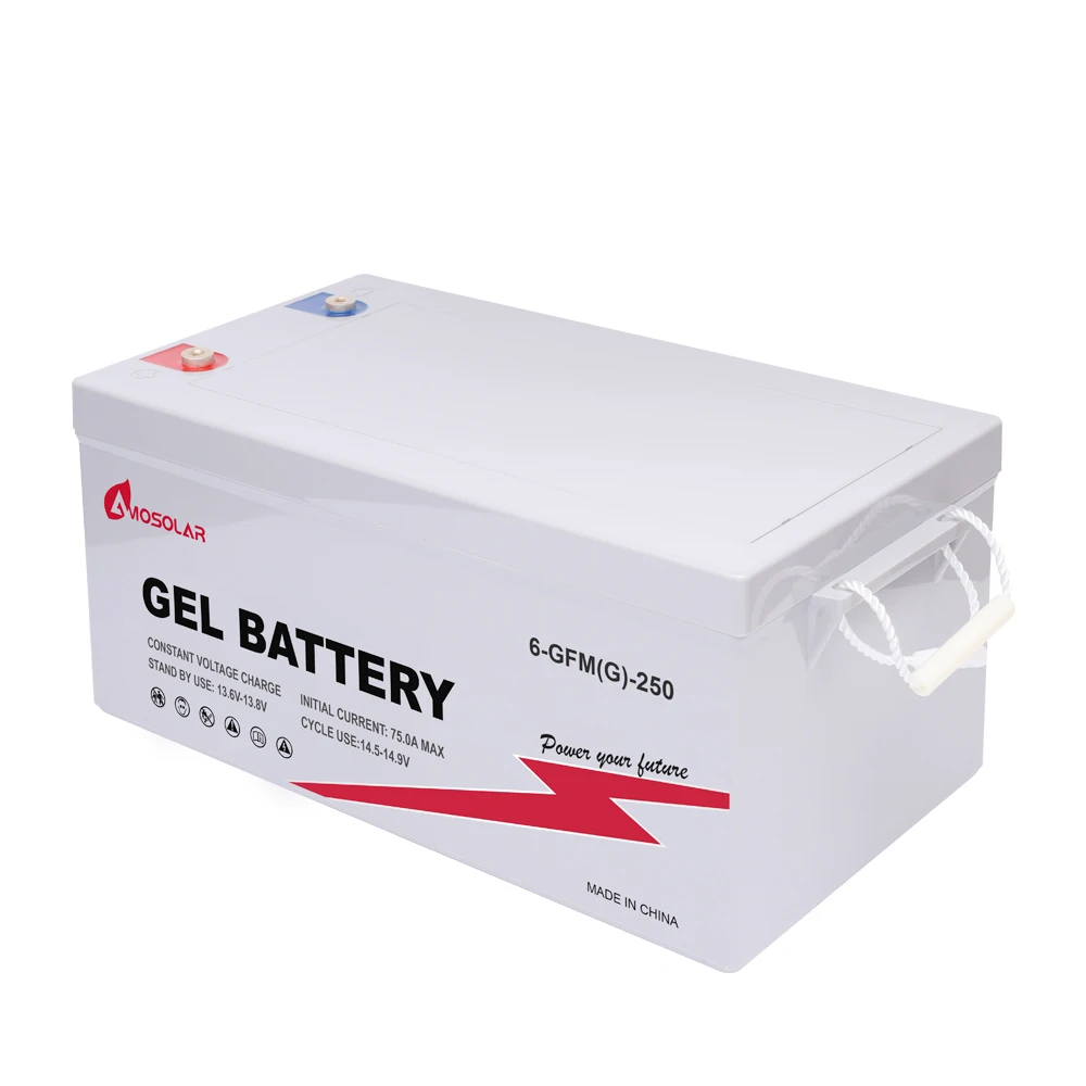 Amosolar Hot Selling 12V 100Ah 200Ah Battery Gel Deep Cycle Battery Sealed Lead Acid Battery For Solar System