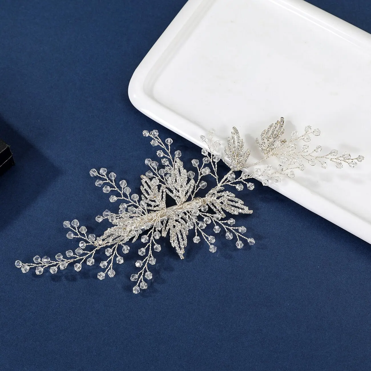 Carlo New  Handmade Crystal Hairpin Eco-Friendly Wedding Headdress for Bride Factory Wholesale in Europe and US