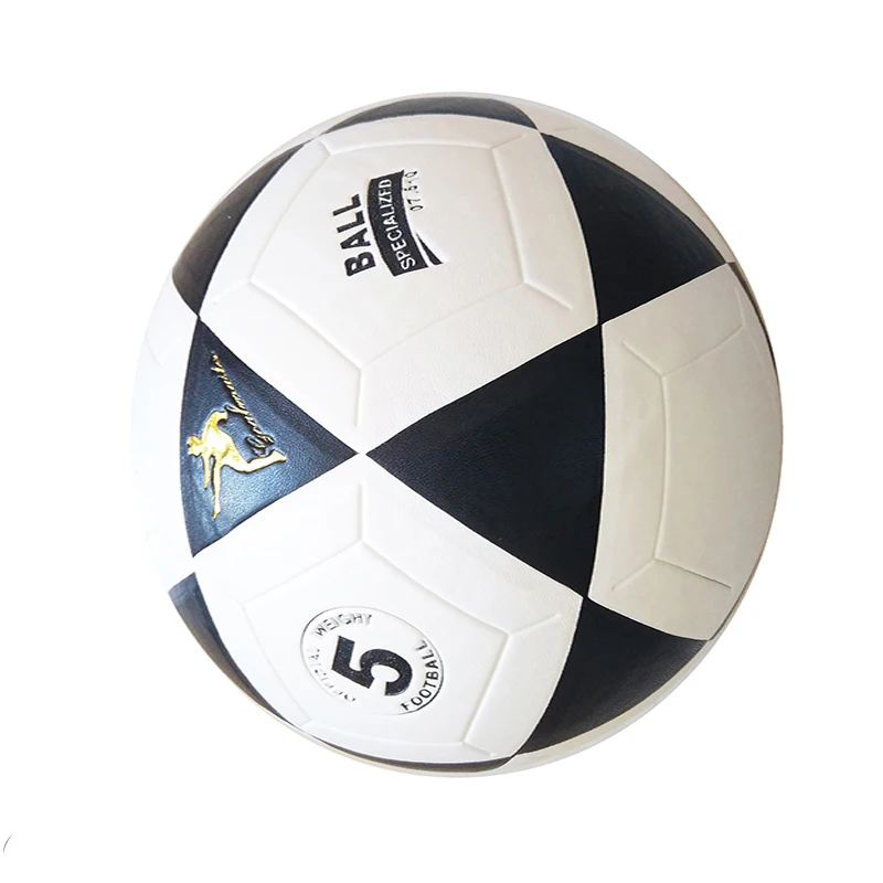 2021 supplier customized outdoor or indoor sports black leather football ball
