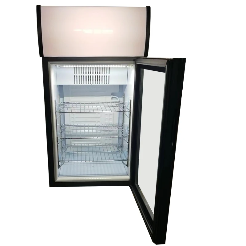 Vanace 80 Litre Heating Cooling Dual Temperature Zones Beverage Cooler Commercial Mini Fridge for Supermarket