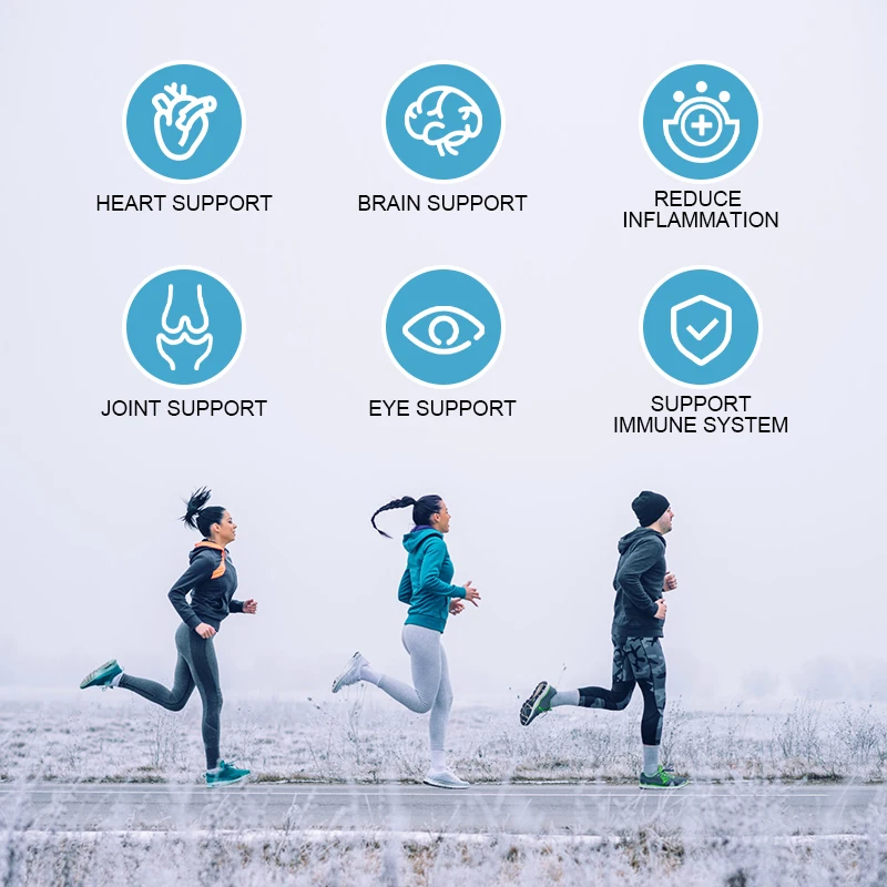 Private Label 120 pieces Triple Strength 1200MG Active Omega 3 Softgel Capsules Fish Oil Food Supplement