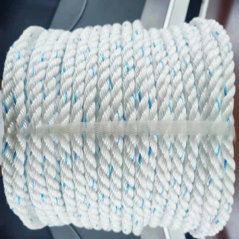 3 Strands polypropylene PP Multifilament rope Tali danline  rope in plastic spools