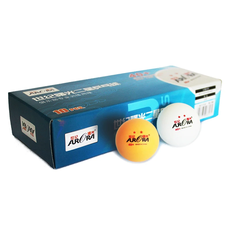 Good quality AURORA table tennis balls ABS plastic ping pong ball wholesale