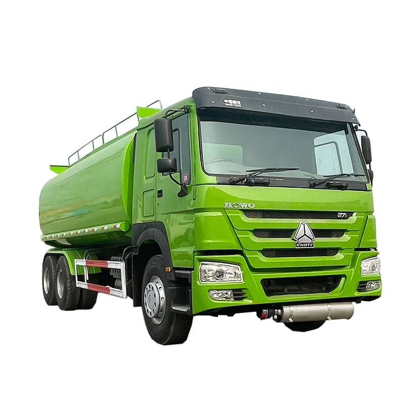 Chinese howo used fuel tank truck 6*4 transport oil 20000 liters fuel tanker truck in stock
