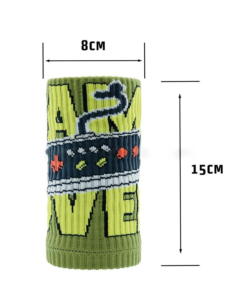 HWWR-0060# Thin Compression Sweatbands Custom pattern Elastic Sport Safety Wristbands