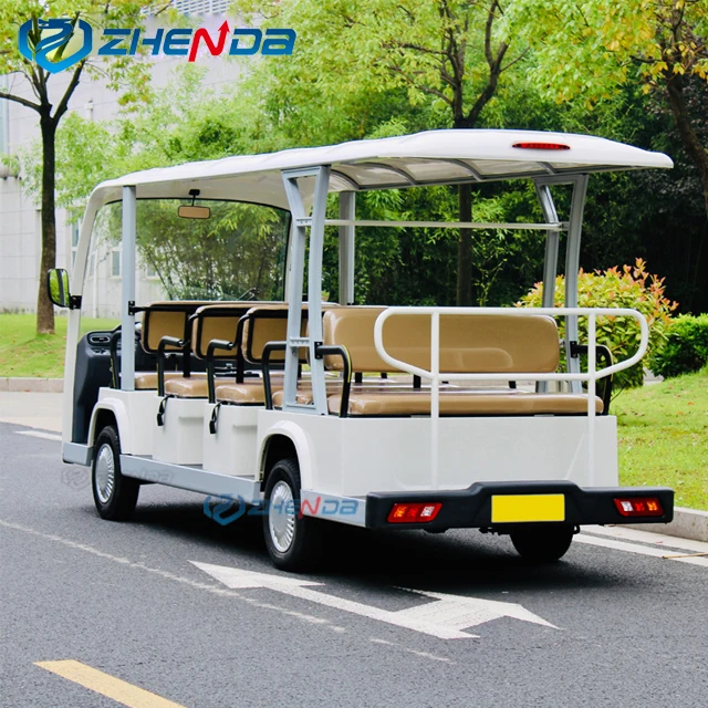 11 Seats New Style Electric Sightseeing Bus Car Electric Shuttle Passenger School Tourist Bus for sale