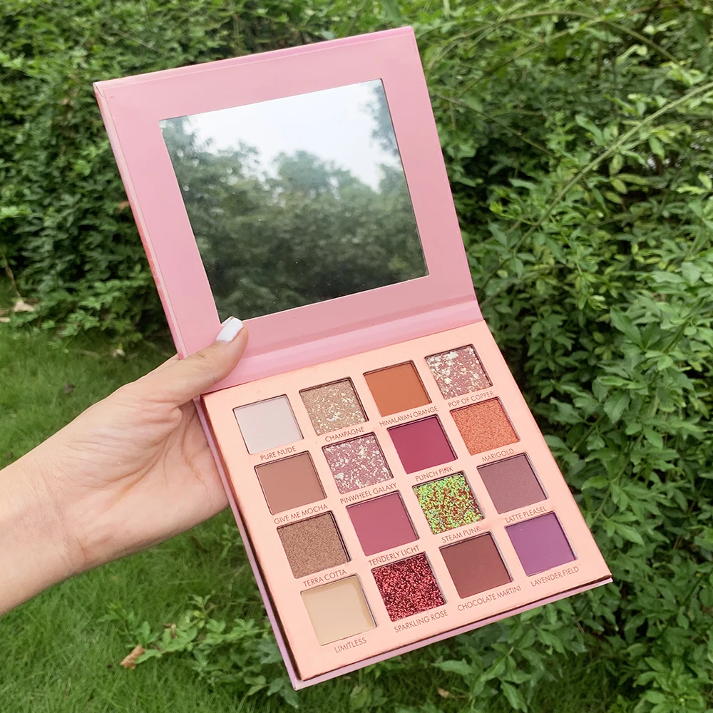 
custom Private label vegan waterproof wholesale 16 color Eye Shadow Eyeshadow Palette OEM/ ODM shimmer 