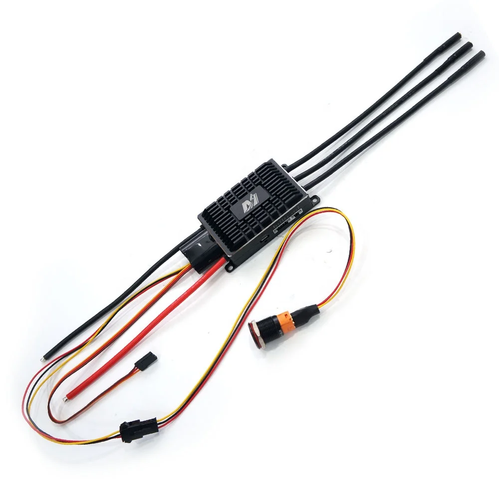 Контроллер скорости Maytech VESC 100A 12S с переключателем вкл. И ВЫКЛ. теплоотвод самодельный контроллер для электрического скейтборда на