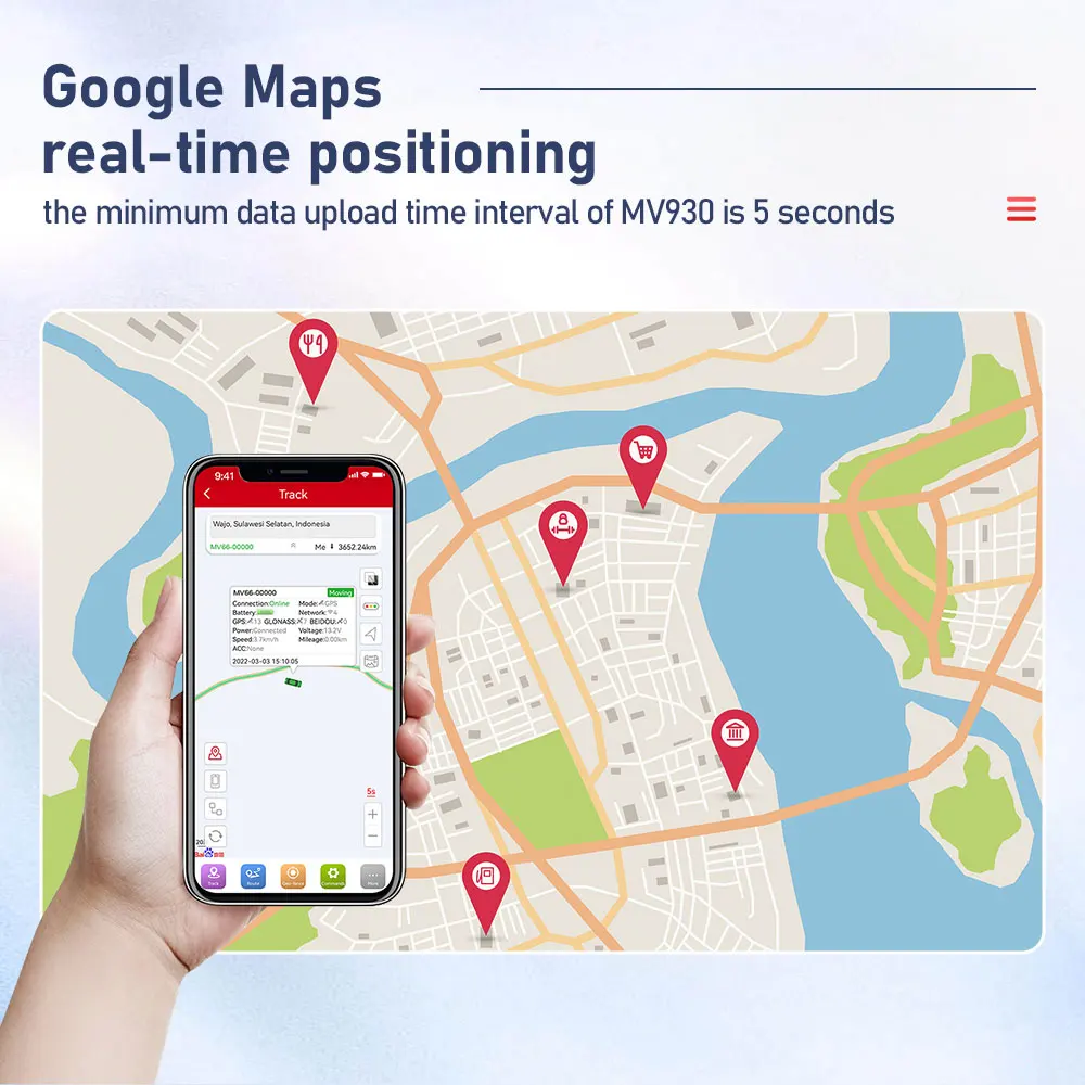 Micodus MV930 Anti Theft Real Time Fleet Management Gps Tracking Device Google Map Tracking System Mini Car 2G Relay Gps Tracker