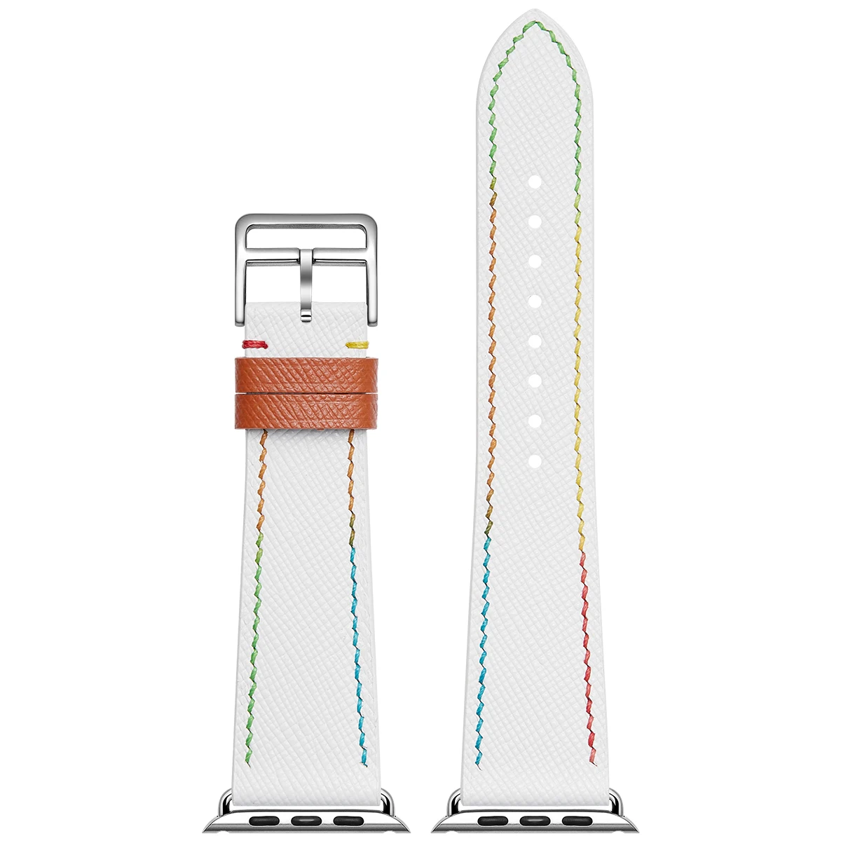 French Saffiano Goat Leather Watch Straps Blue Customization Replacement for All Watches