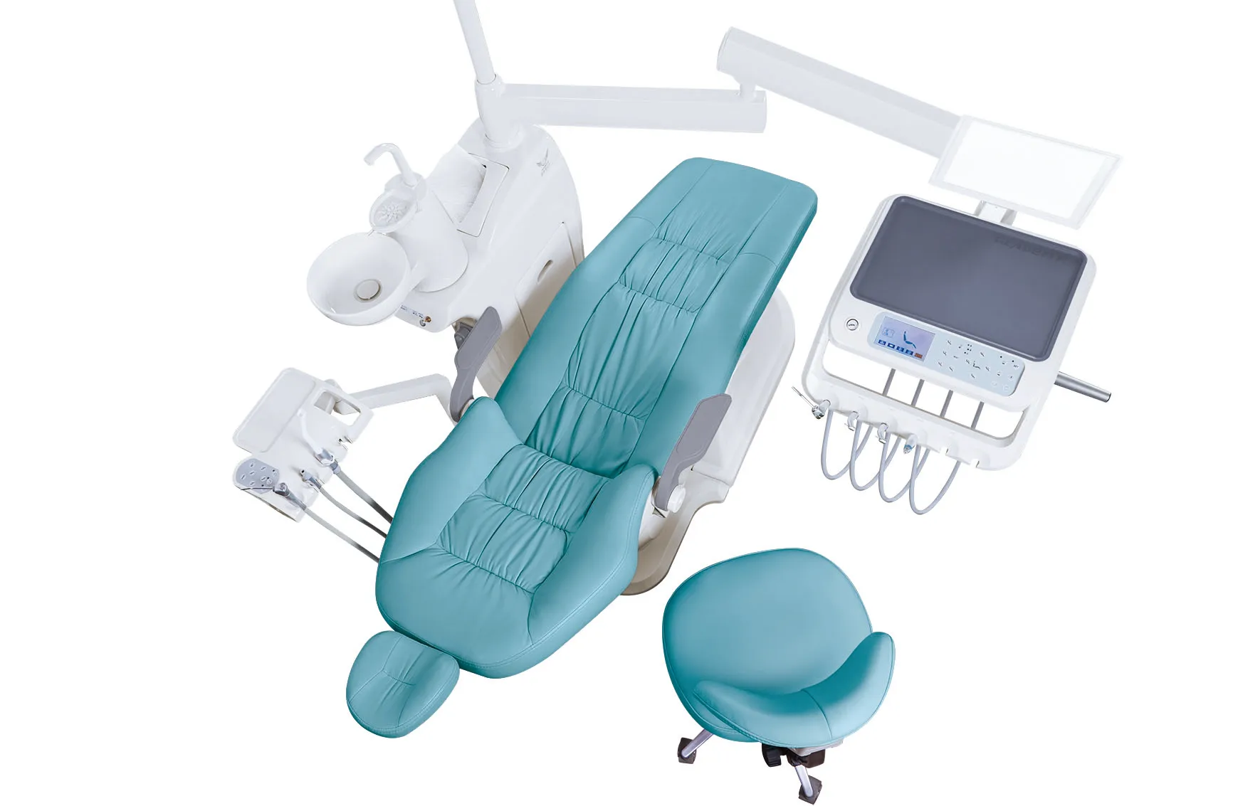 Chinese Gladent GD-S450 floor-fixed unit box dec dental chairs price