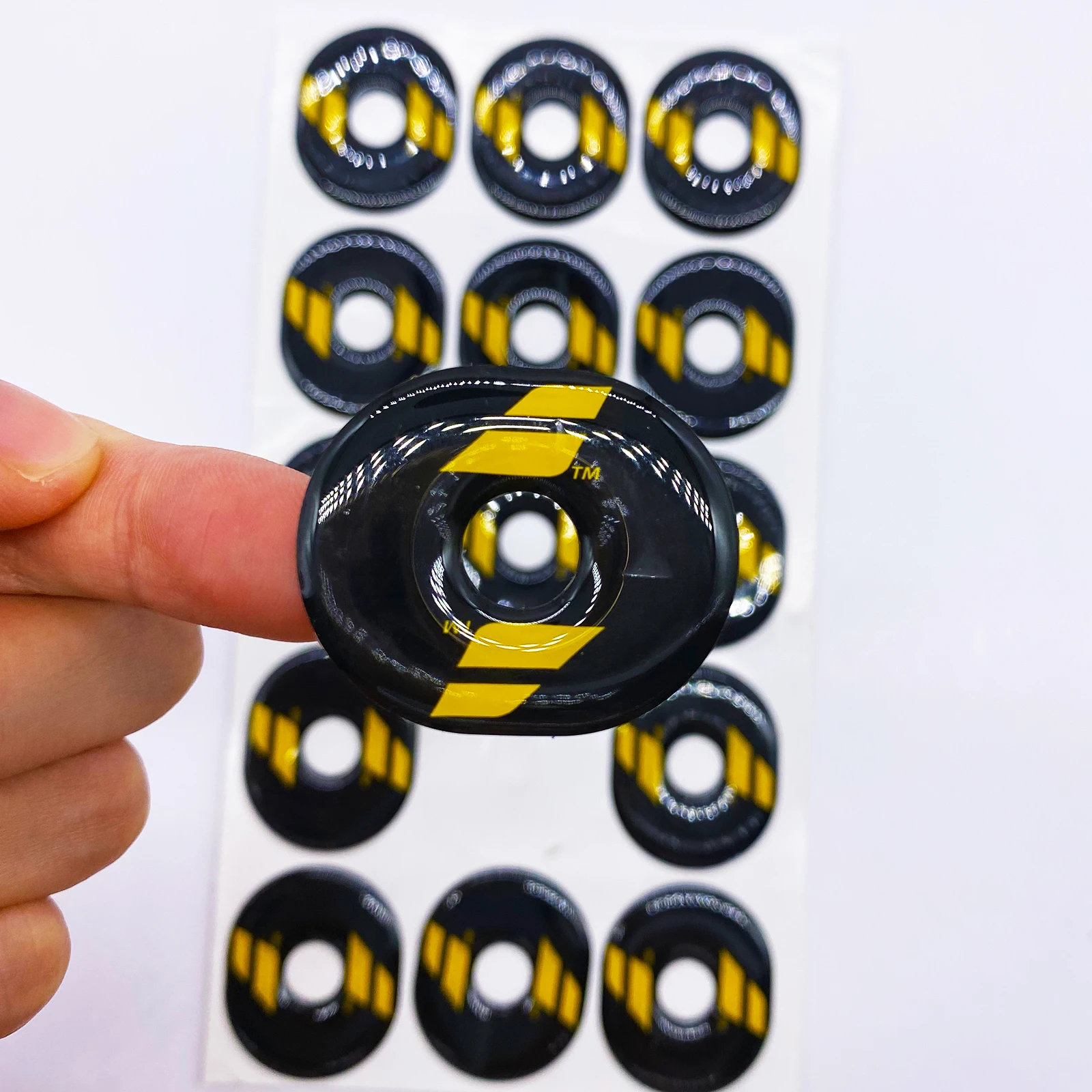 Custom Design Brand Name Polyurethane Sticker Thick Dome Logo Gel Clear Epoxy Resin Stickers Printing