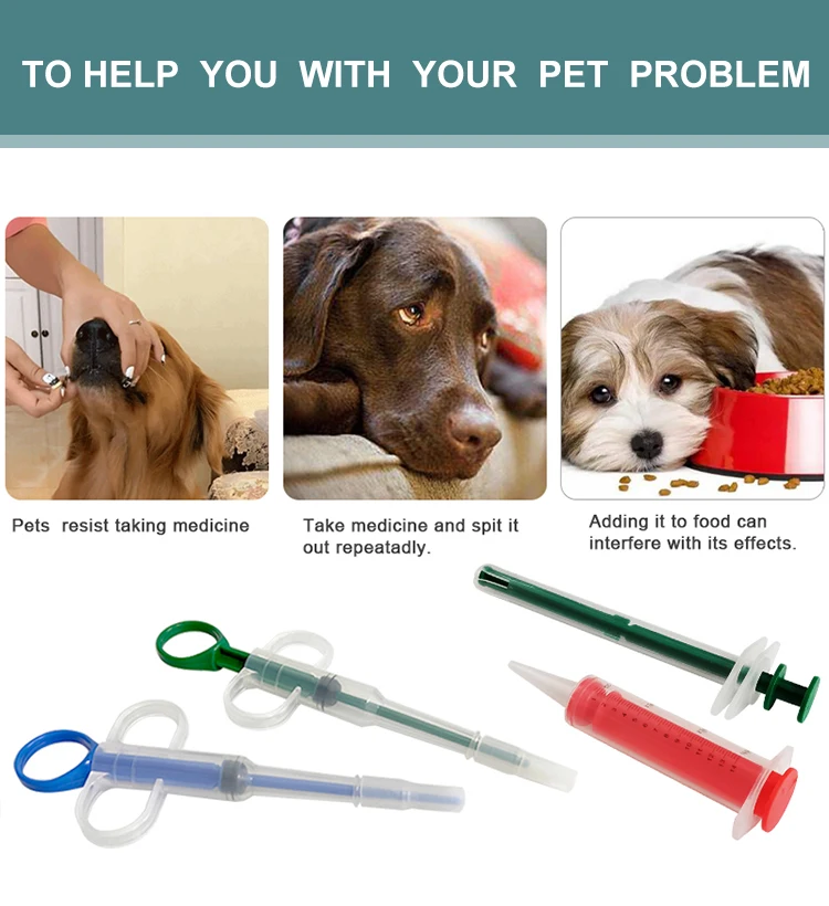 GooDoctor Portable Good OEM ODM Home Use Cat Dog Pills Dispenser Syringes Tablet Introducers